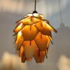 Wooden Leaf Lamp