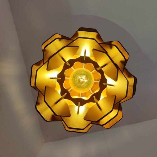 Wooden Leaf Lamp