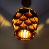 Wooden Hexagon Lamp
